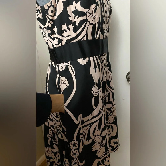 NWT INC International Concepts Pink & Black French Floral Dress Pockets Size 10 - Picture 4 of 10